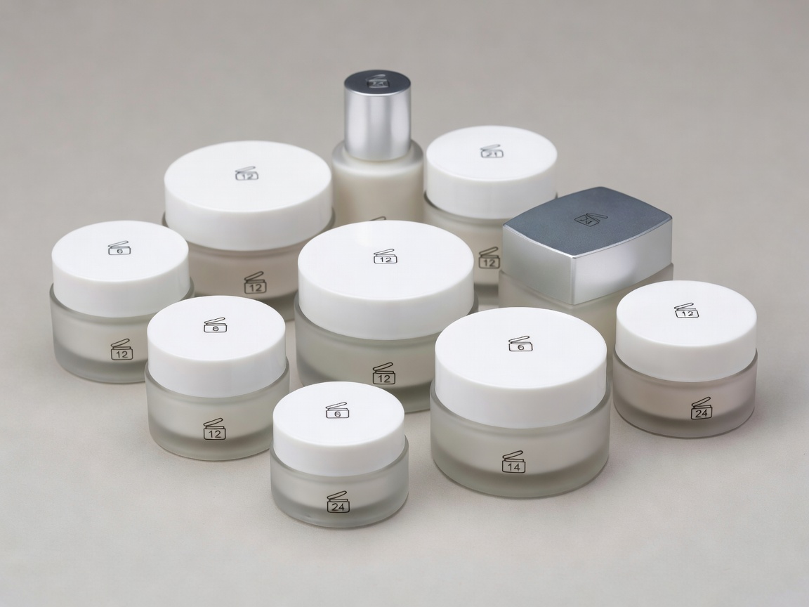 Cosmetic jars showing period after opening symbols